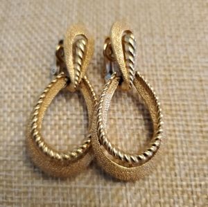 Midcentury crown trifari earrings